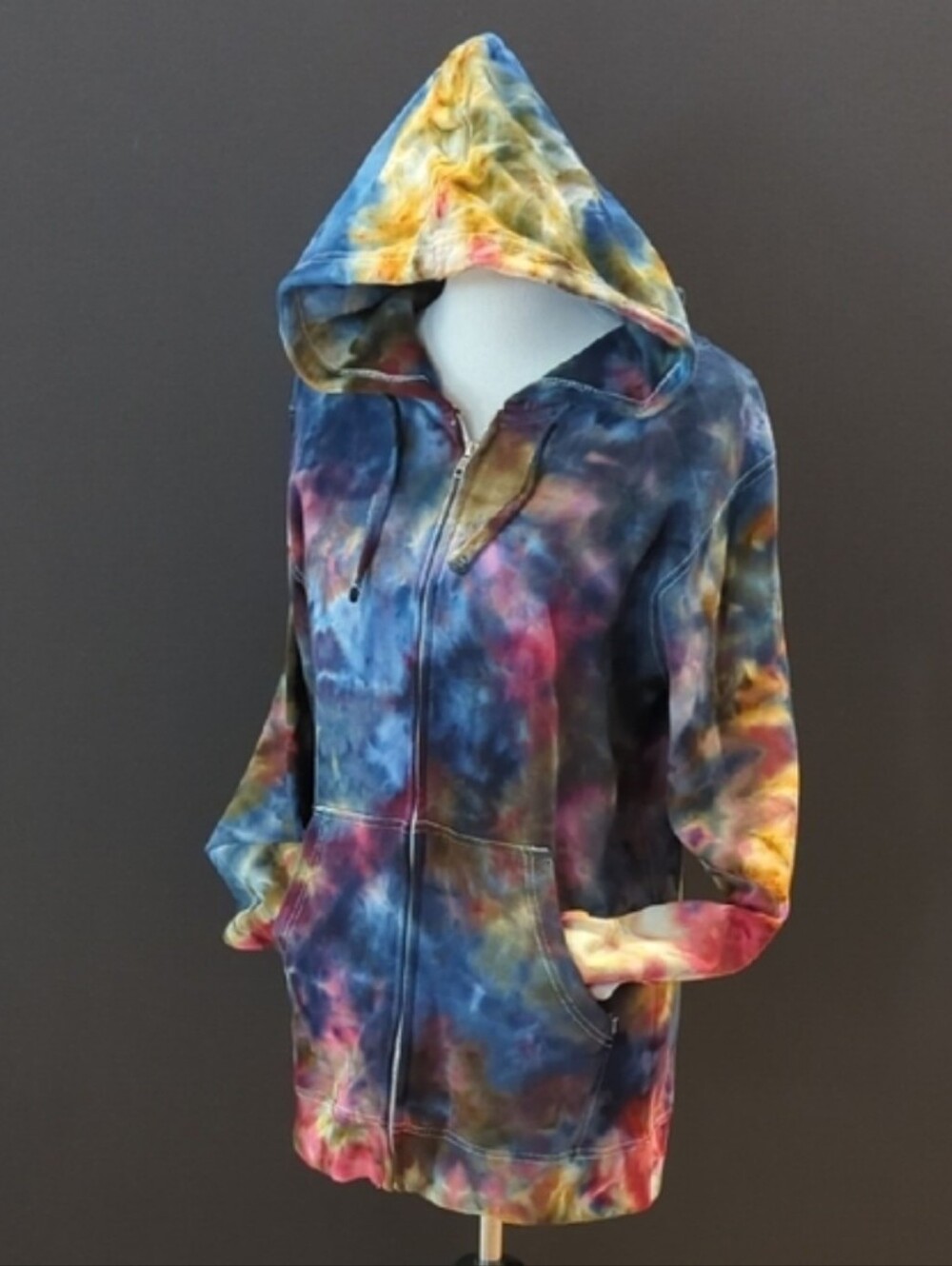 New Tiedye Unisex Zippered Hoodie